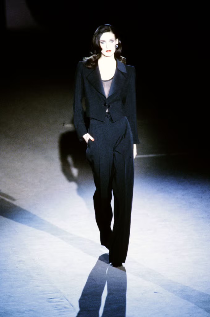 Suit from YSL's last collection for YSL